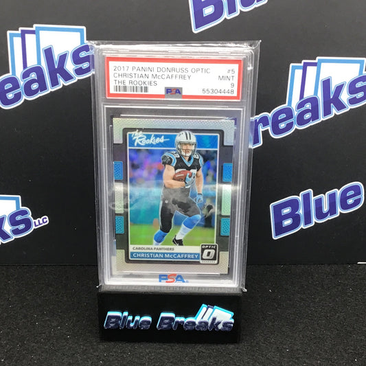 2017 Panini Donruss Optic The Rookies Christian McCaffrey #5 PSA 9 Panthers