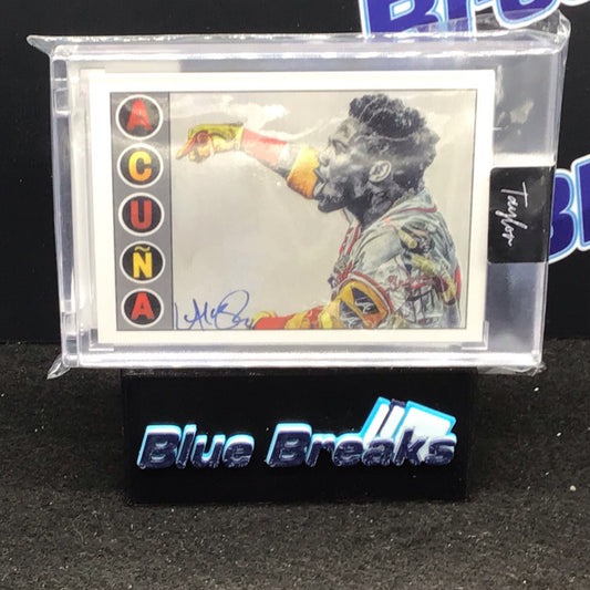 2021 Topps Project 70 Ronald Acuna Jr Lauren Taylor design & auto 66/150 #422 Braves