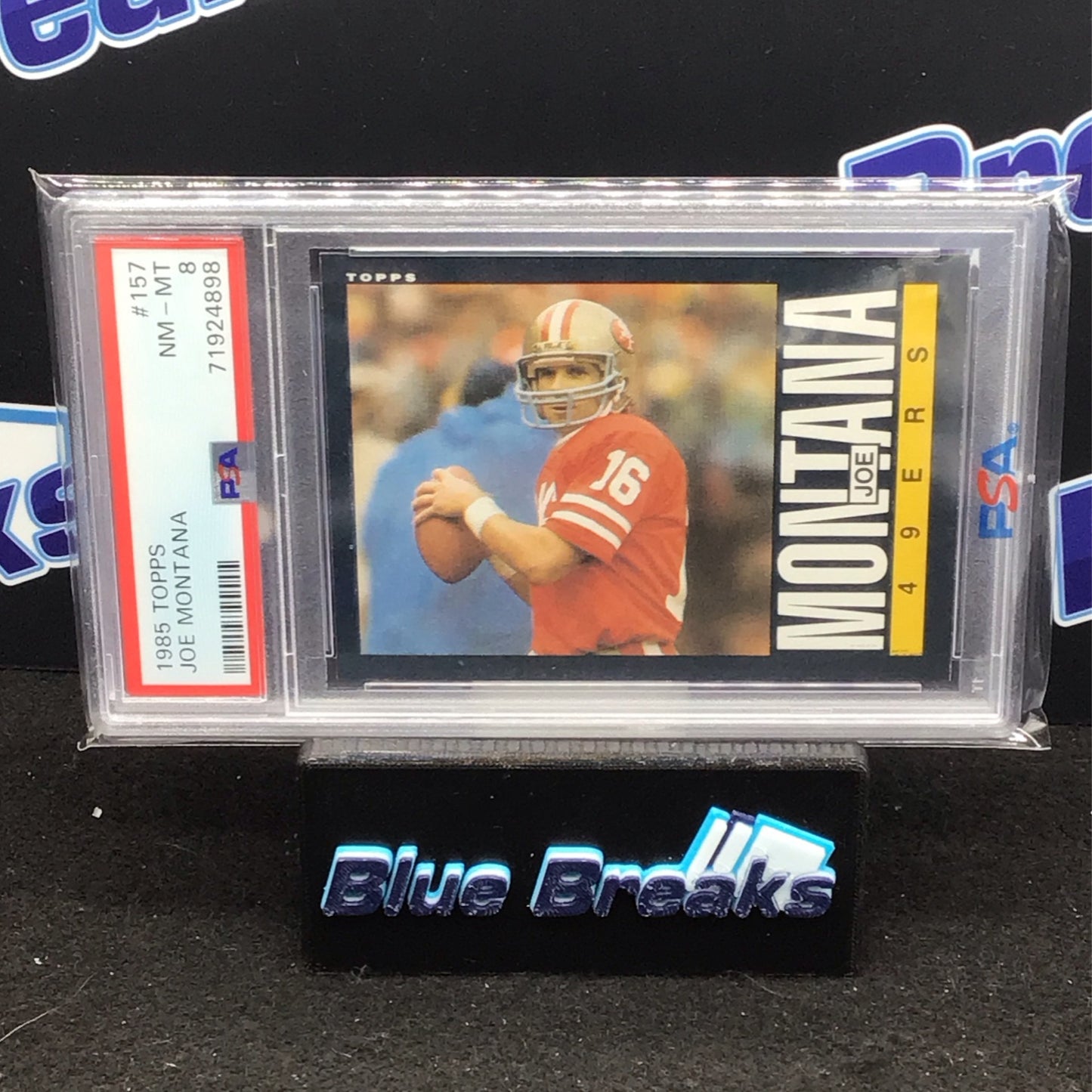 1985 Topps Joe Montana #157 PSA 8 49ers