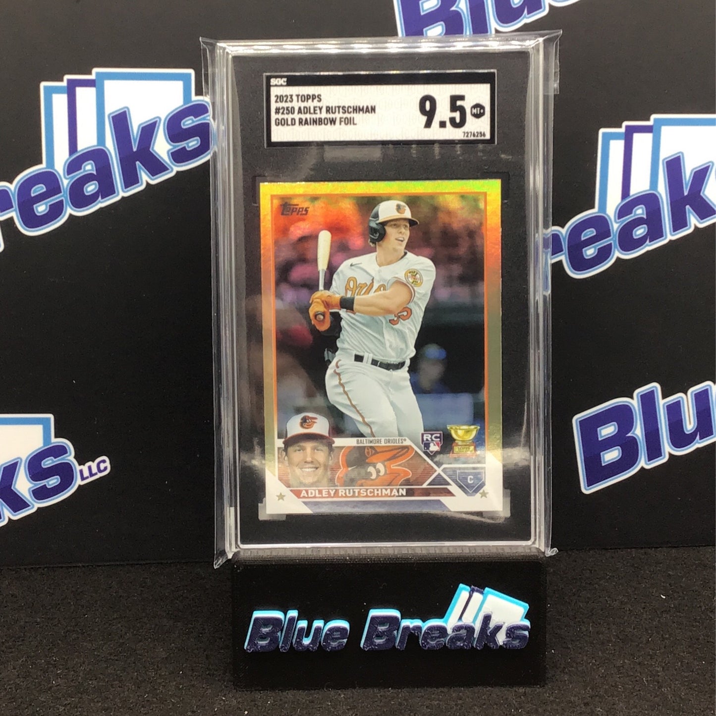 2023 Topps Series 1 Gold Rainbow Foil Adley Rutschman #250 SGC 9.5 Orioles