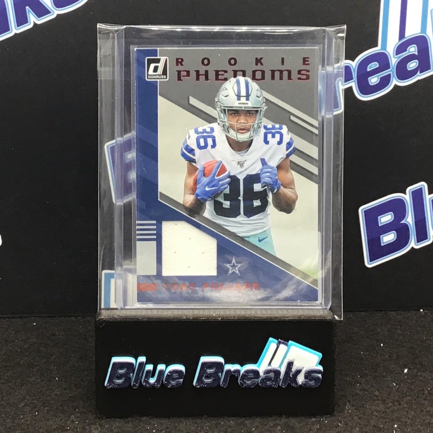 2019 Panini Donruss Phenoms Tony Pollard relic #RPJ-37 Cowboys