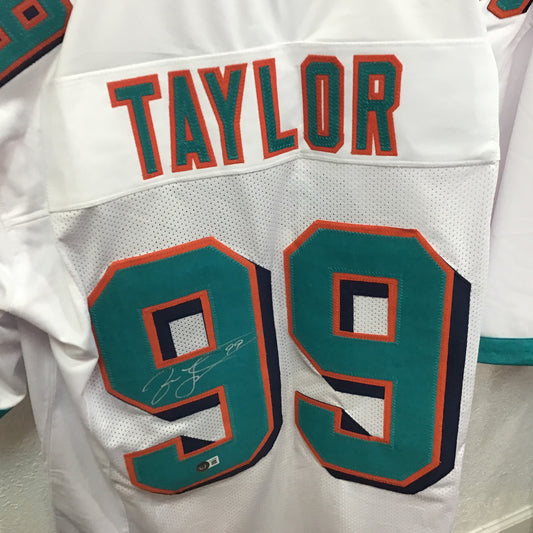 Jason Taylor Miami auto jersey COA