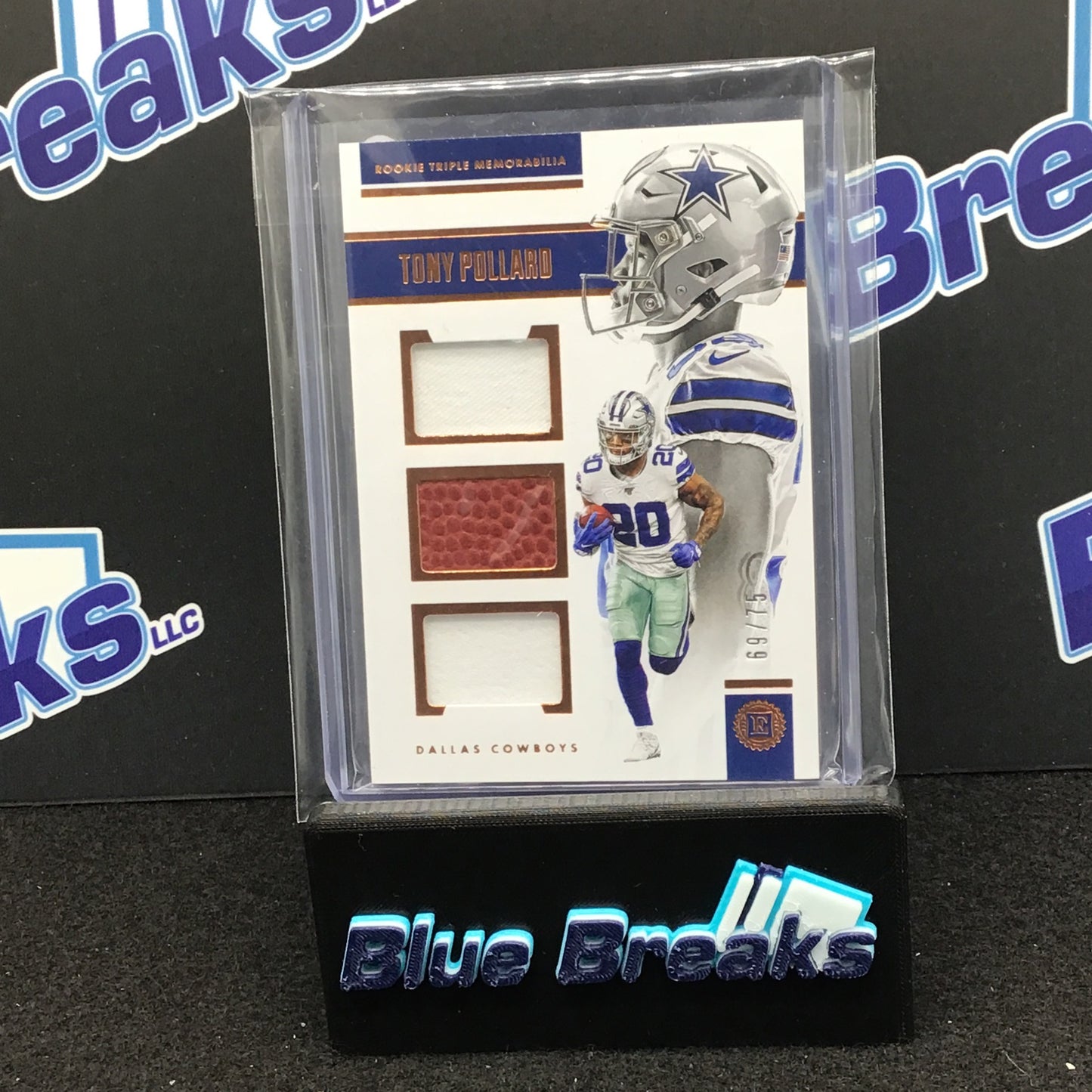 2019 Panini - Encased - Tony Pollard - Dallas Cowboys - 69/75