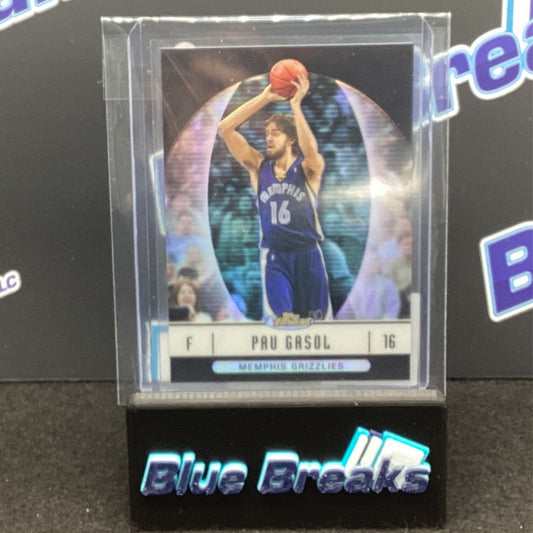 2007 Topps Finest Refractor Pau Gasol 75/99 #15 Grizzlies