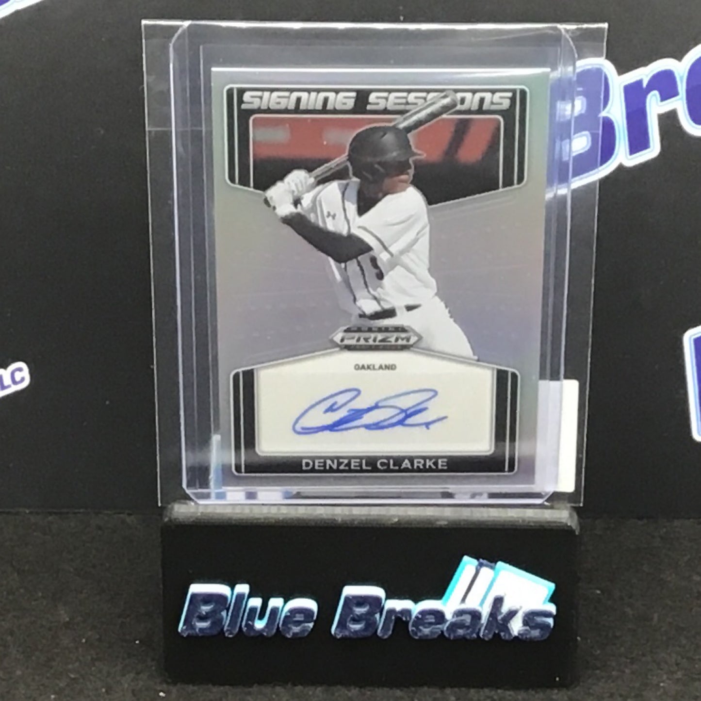 2022 Panini Prizm Draft Picks Signing Sessions Denzel Clarke auto #SS-DC A's
