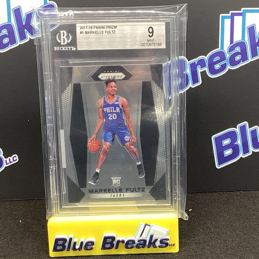 2017-18 Panini Prizm 0 Markelle Fultz - #1 - Beckett 9 - Philadelphia 76ers