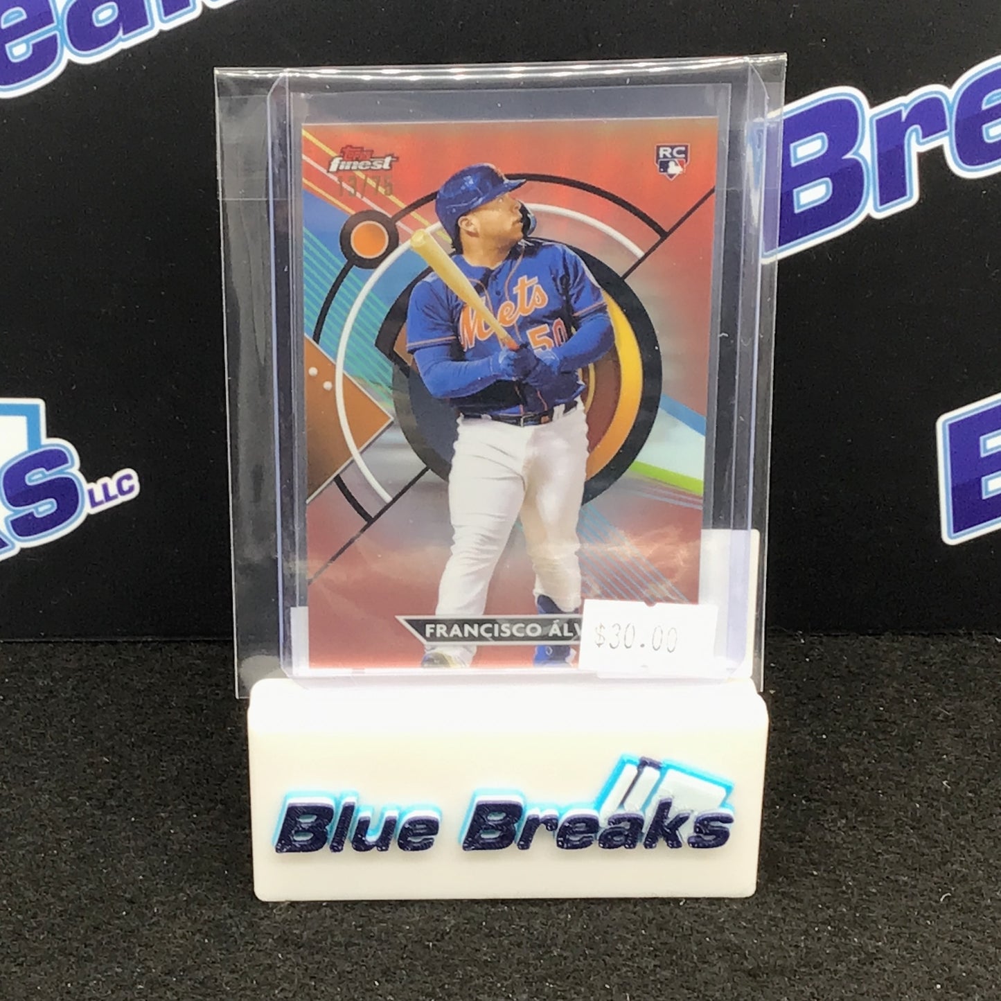 2023 Topps Finest Rose Gold Francisco Alvarez 13/75 #86 Mets