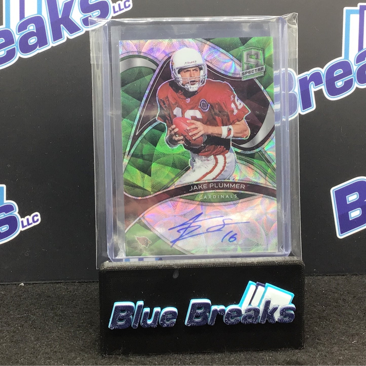 2022 Panini Spectra - Jake Plummer - Green - Auto - 20/25 - Arizona Cardinals - SIG-JPL