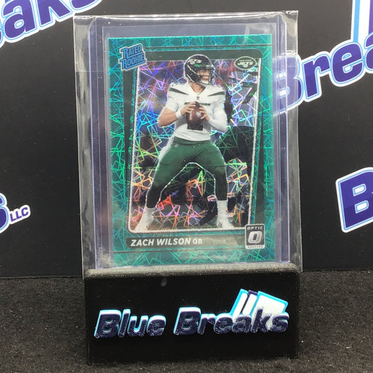 2021 Panini - Donruss Optic - Zach Wilson - Rated Rookie - New York Jets