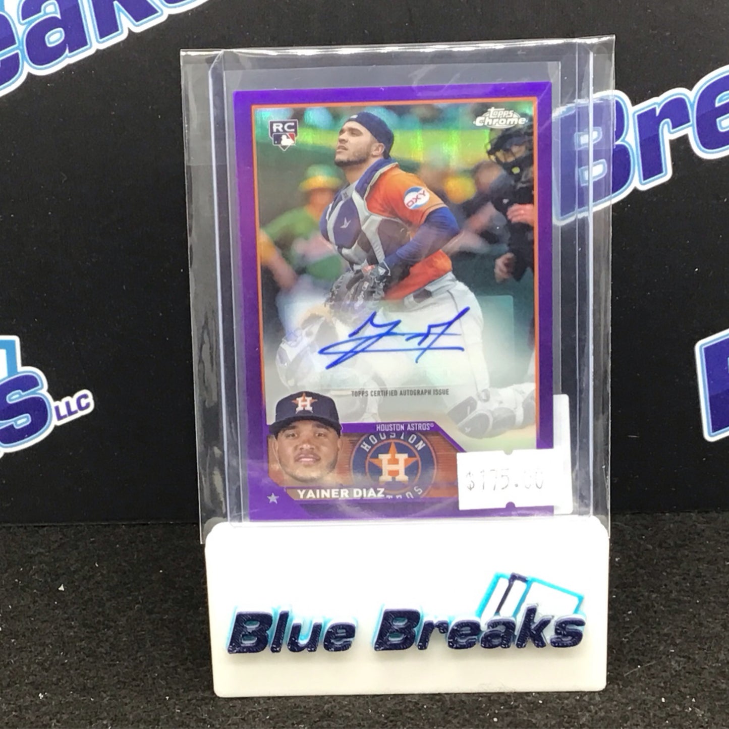2023 Topps Chrome purple Yainer Diaz auto 004/250 RC #AC-YAD Astros