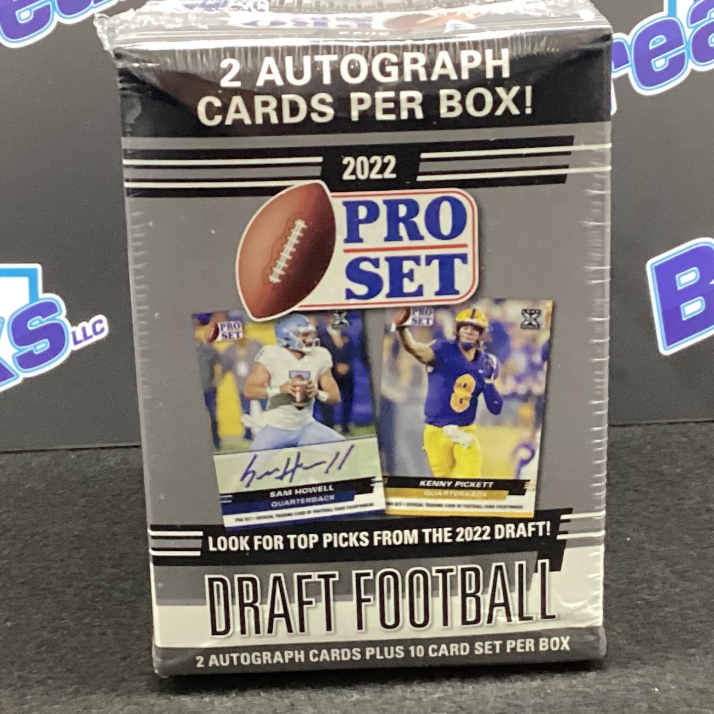 2022 Leaf Pro Set Draft Football Blaster Box - Grey