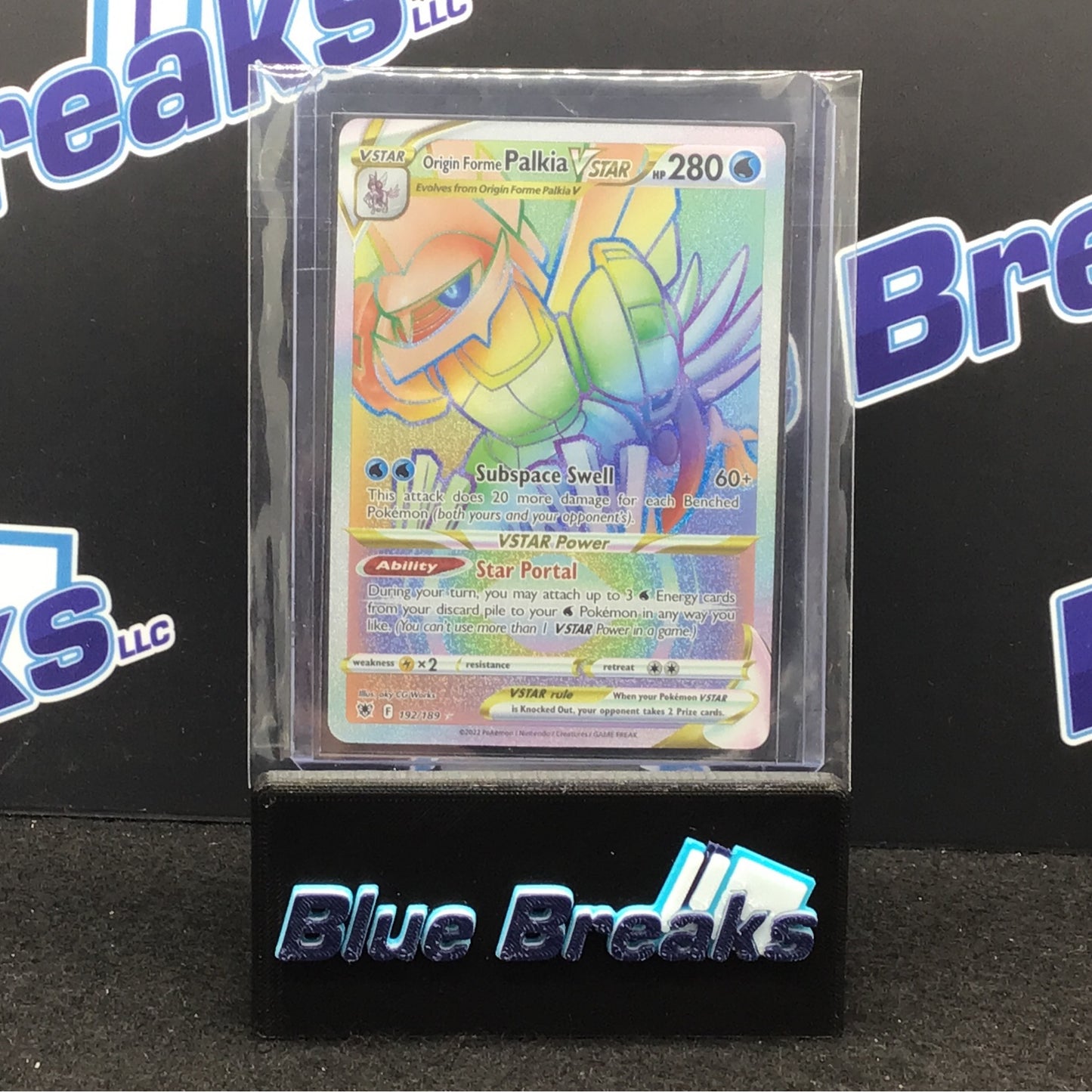 Pokémon Astral Radiance Origin Forme Palkia Vstar Rainbow Secret Rare