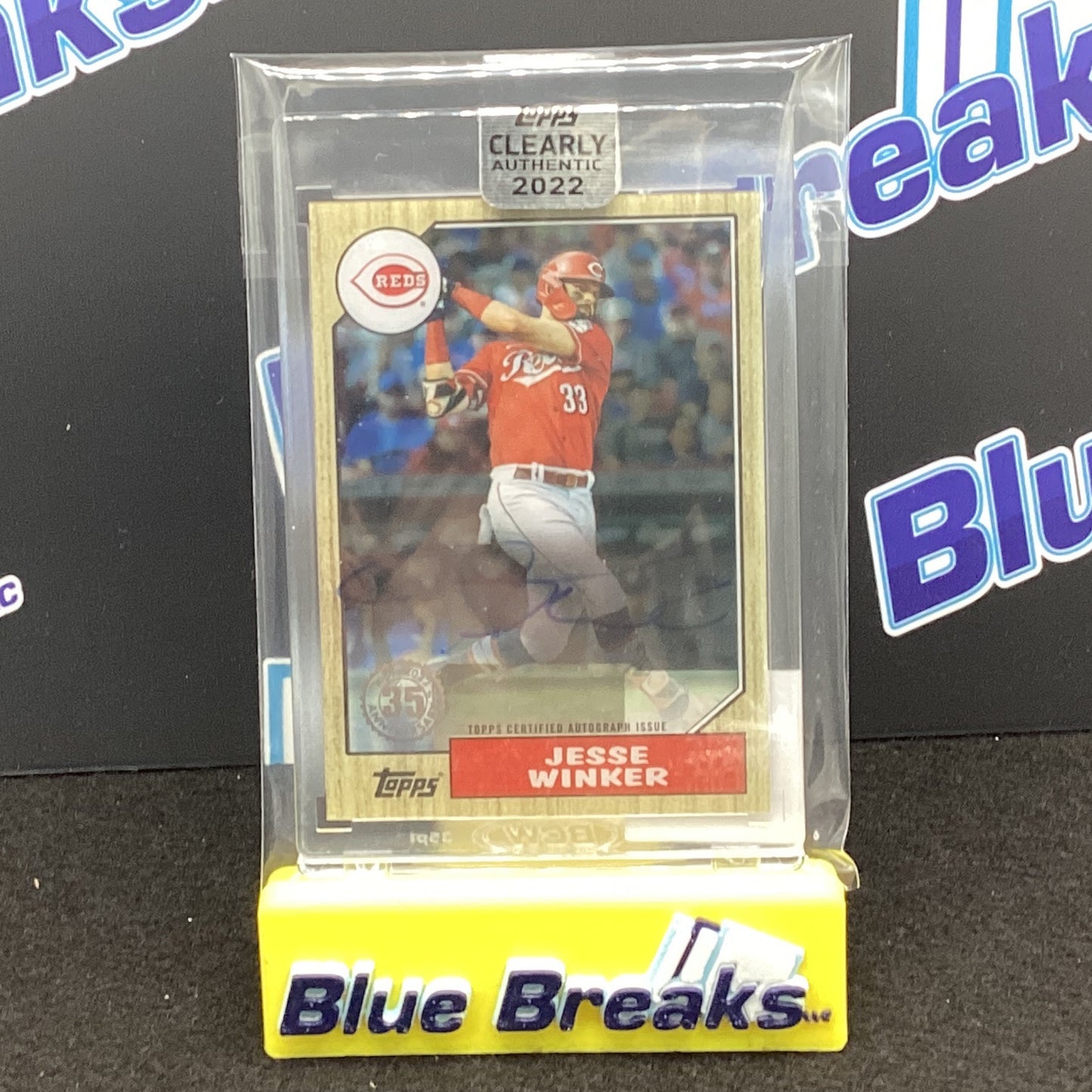 2022 Topps Clearly Authentic Jess Winker auto