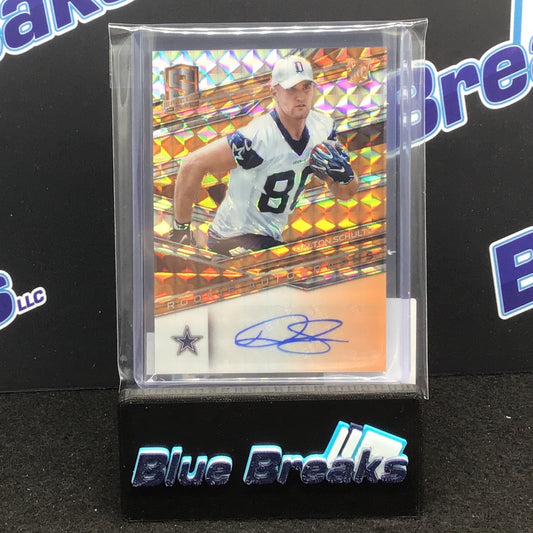 2018 Panini Spectra Rookie Autographs Dalton Schultz 07/10 #197 Cowboys