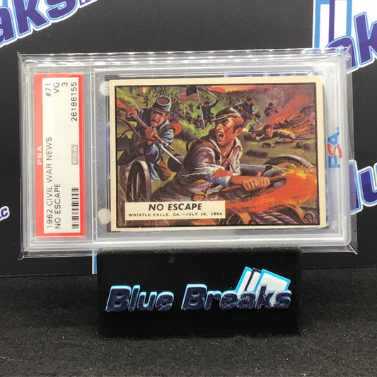 1962 Civil War News - No Escape - #71 - PSA 3