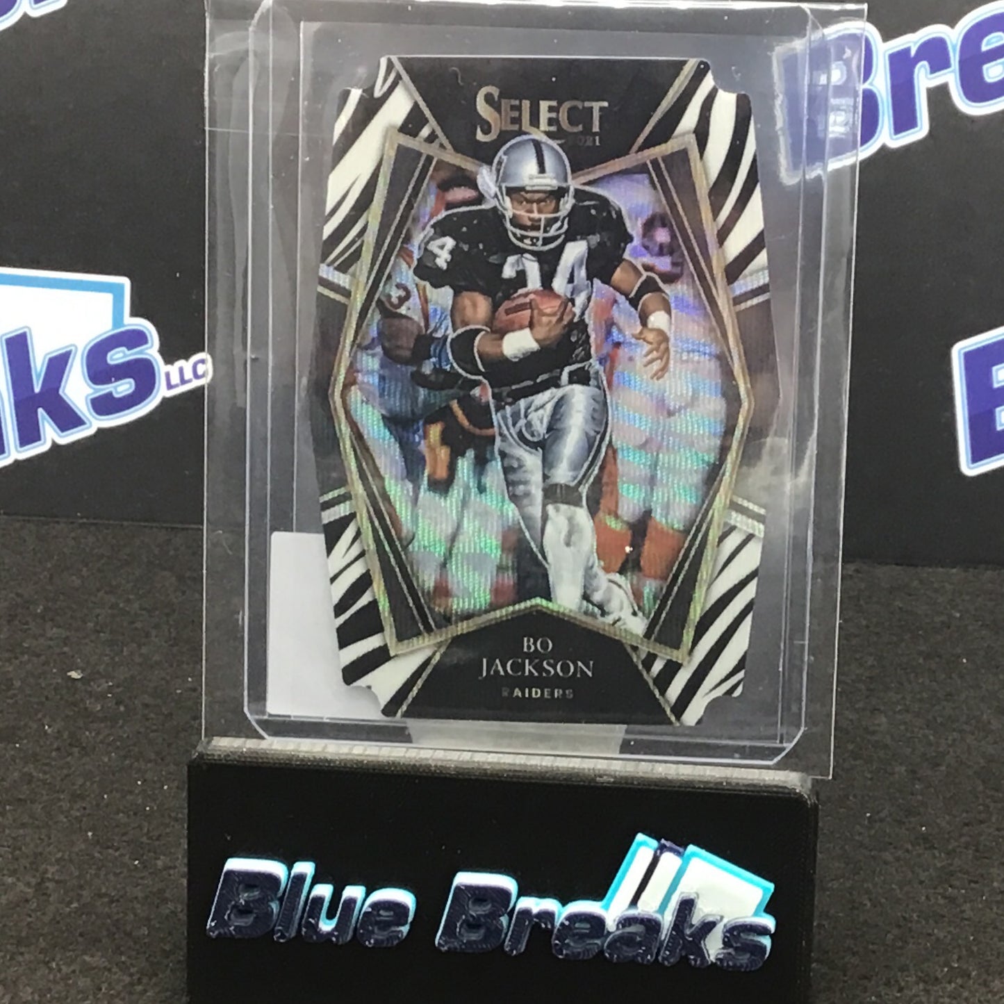 2021 Panini Select Zebra Prizm Bo Jackson #139 Raiders