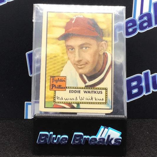 1952 Topps Eddie Waitkus #158 Phillies