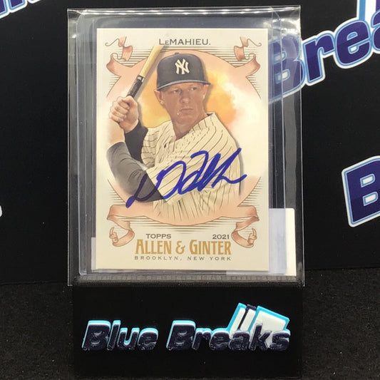 2021 Allen & Ginter DJ LeMahieu auto #67 Yankees