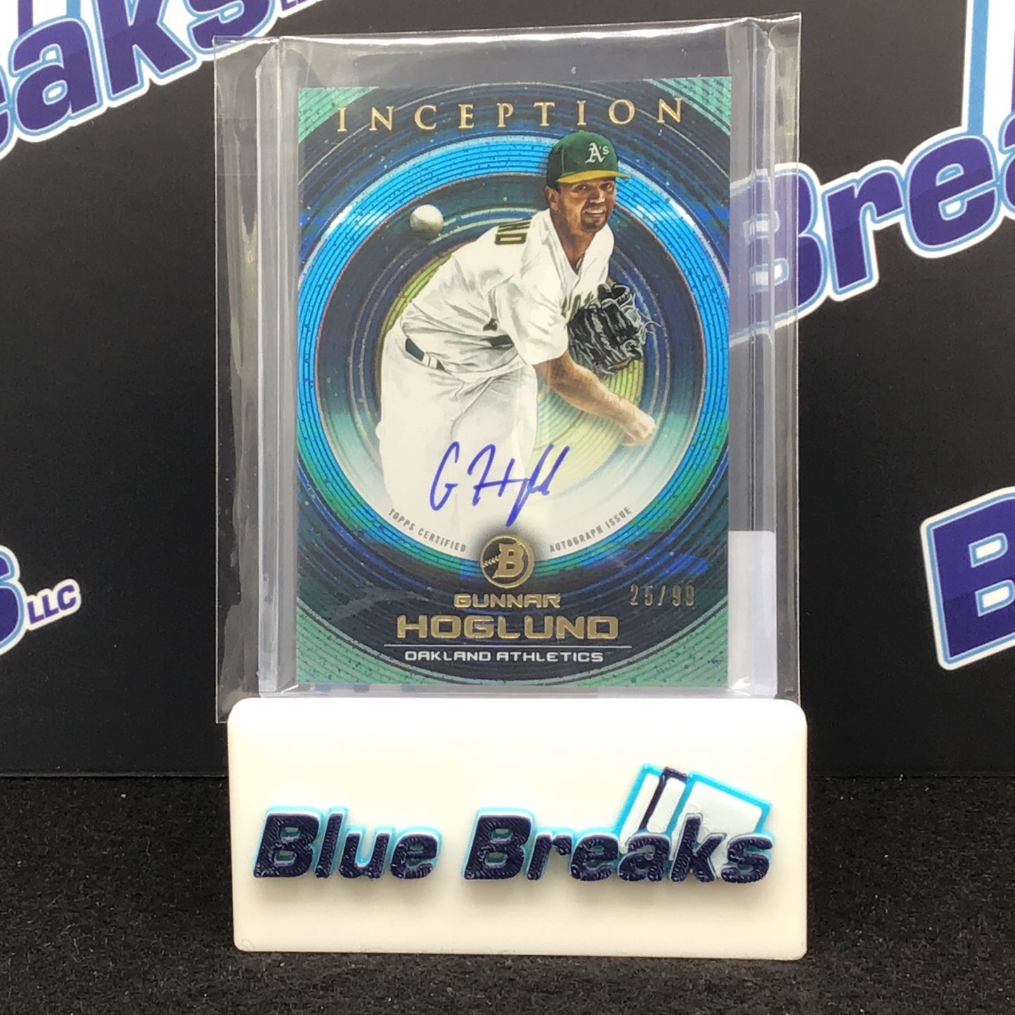 2022 Bowman Inception Blue Gunnar Hoglund auto 25/99 #PA-GH