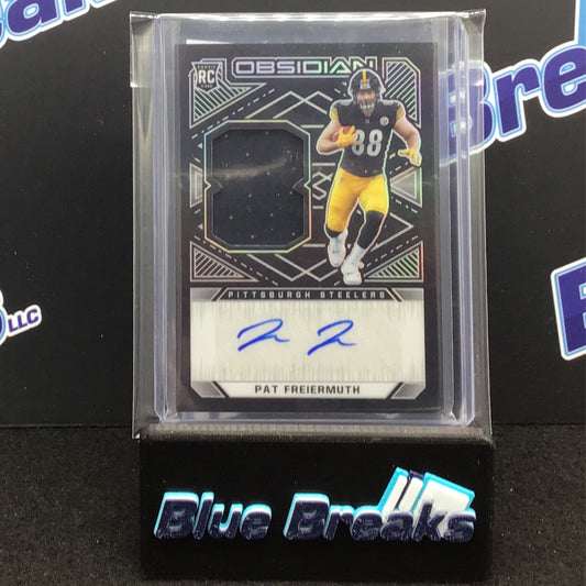 2021 Panini Obsidian Pat Freiermuth auto relic 140/150 RC #231 Steelers