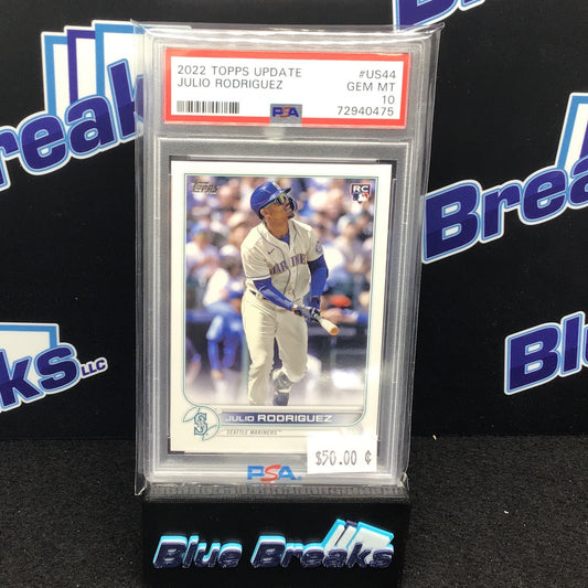 2022 Topps Update - Julio Rodriguez - US44 - PSA 10 - Seattle Mariners - US44