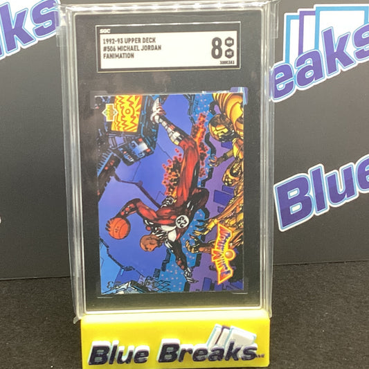 1992-93 Upper Deck #506 Michael Jordan Fanimation SGC 8