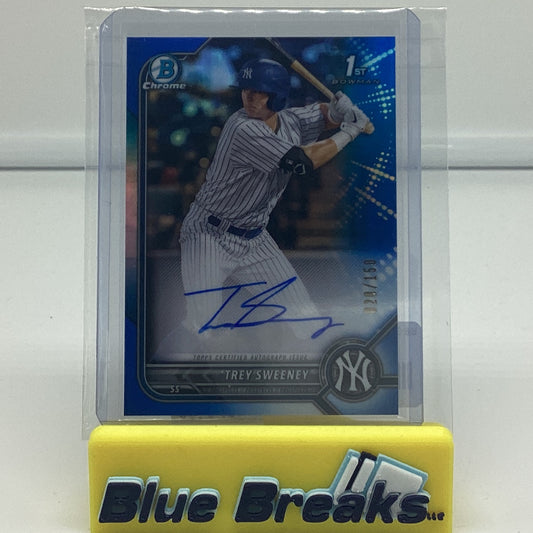 2022 Bowman Chrome - Trey Sweeney 28/150