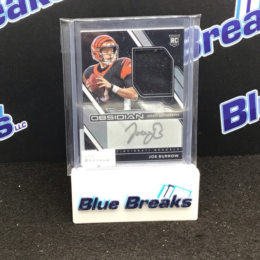 2020 Panini Obsidian Joe Burrow relic auto RPA 045/100 RC #201 Bengals