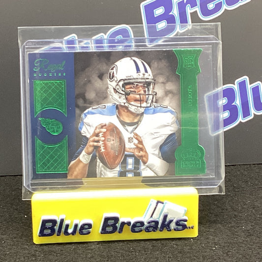 2015 Crown Royale - Marcus Mariota Die Cut Green