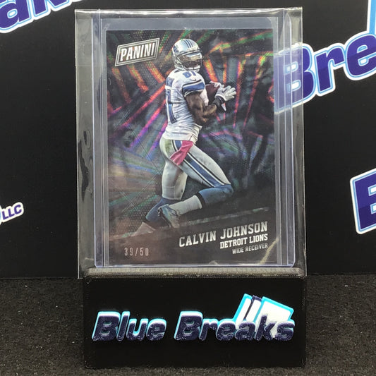 2017 Panini Black Friday Calvin Johnson 39/50 #47 Tigers