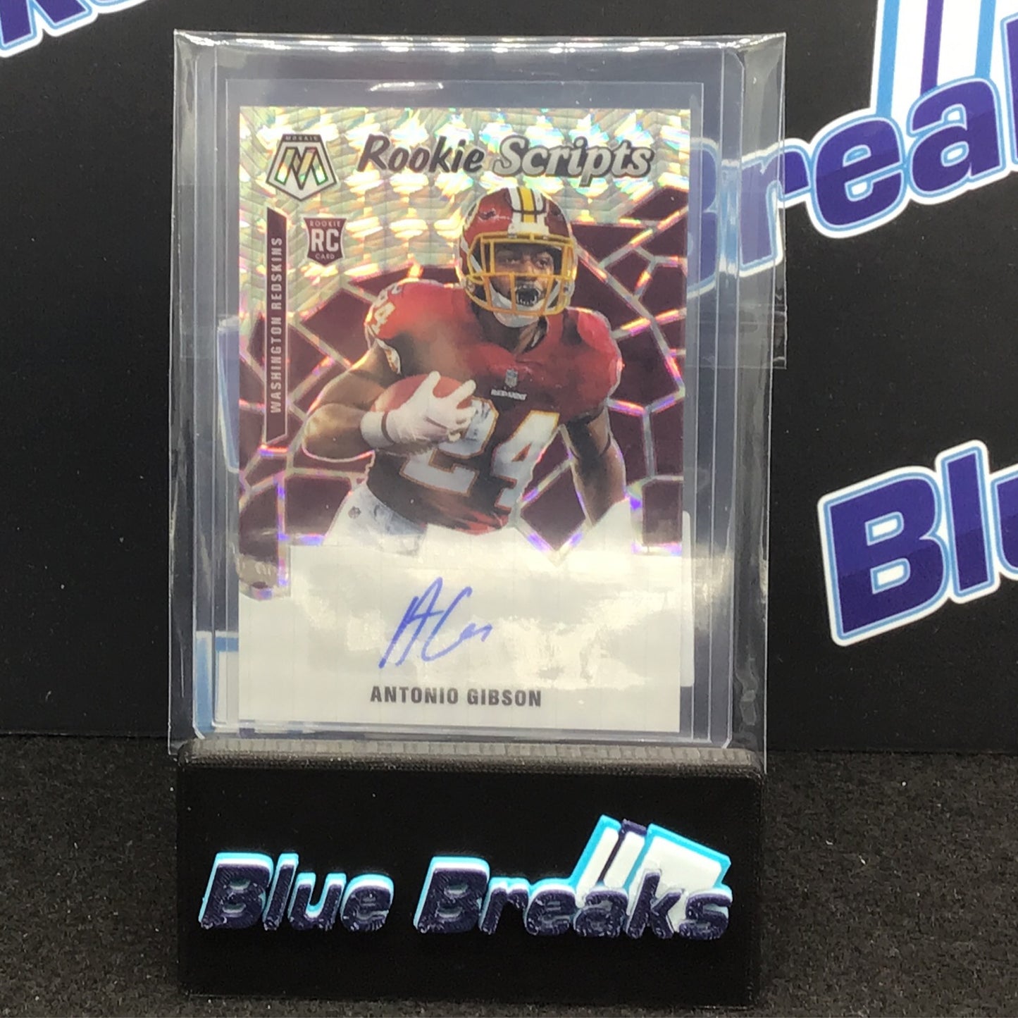 2020 - Panini Mosaic - Antonio Gibson - Rookie Scripts - Washington Redskins