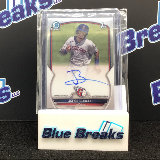 2023 Bowman Chrome Jorge Burgos auto #CPA-JBG Guardians