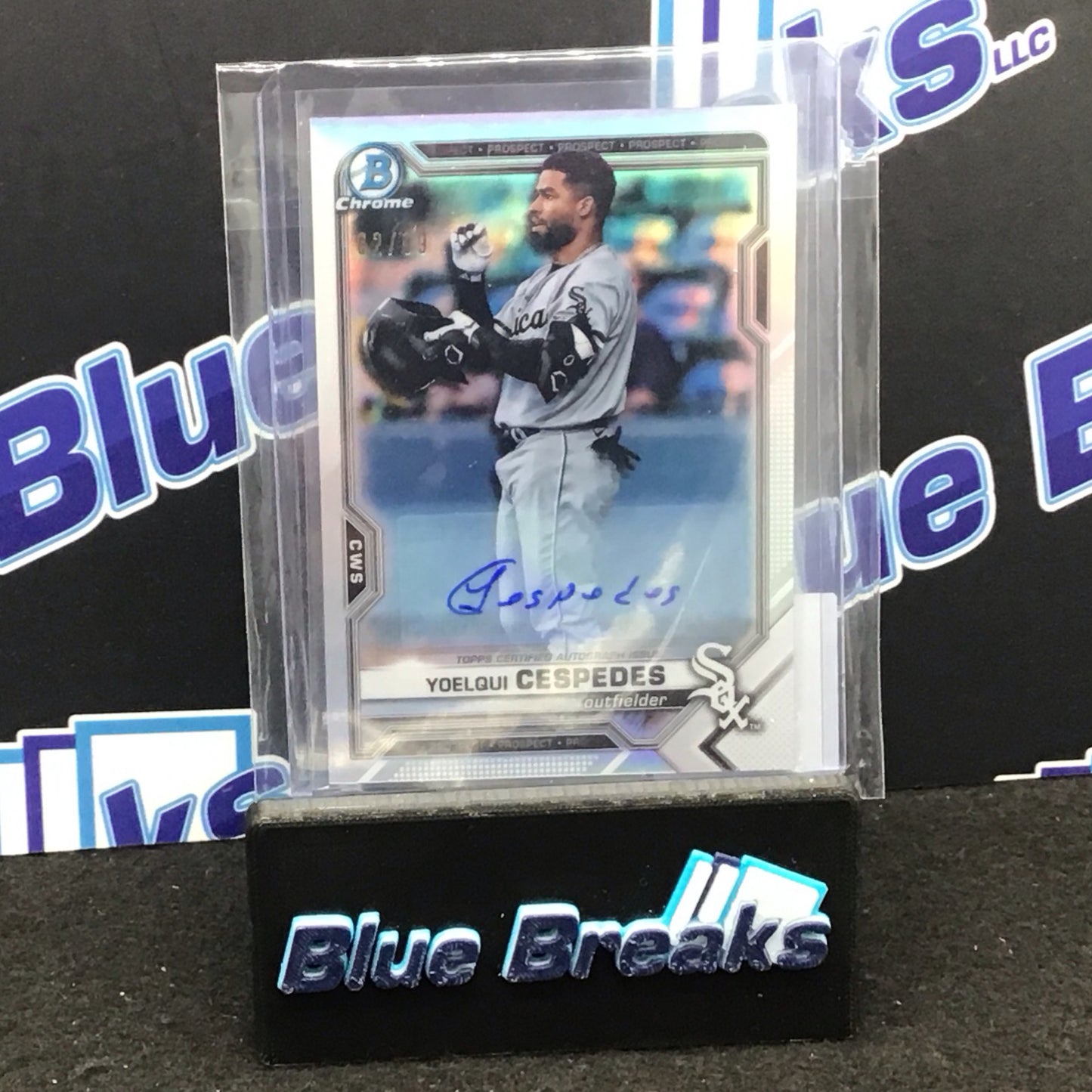 2021 Bowman Chrome Yoelqui Cespedes auto 62/99 #BDC-171 White Sox