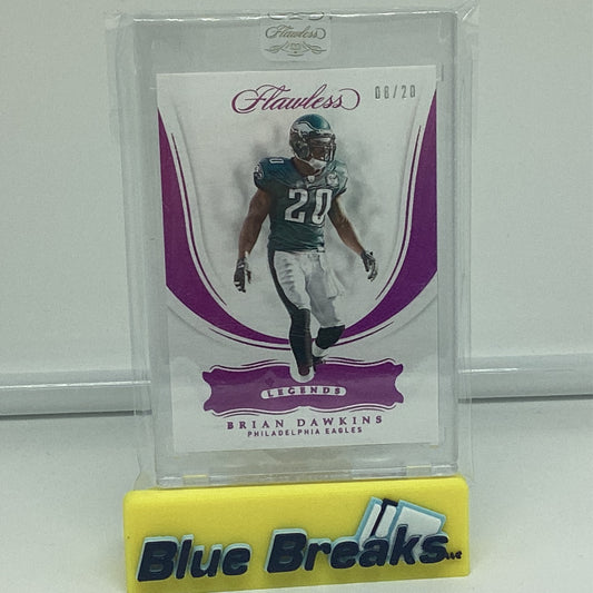 2018 Panini Flawless Brian Dawkins Ruby 8/20