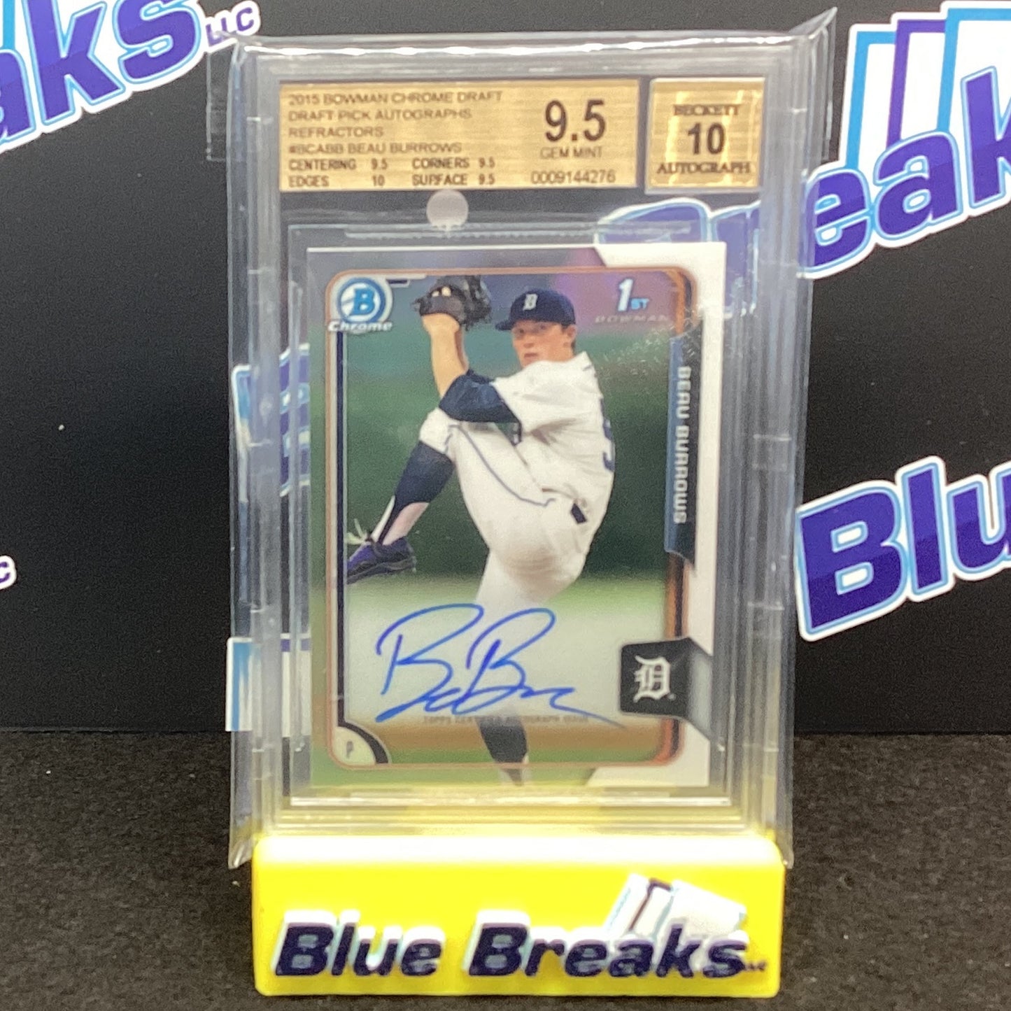 2010 Bowman Chrome Draft Auto - Beau Burrows Refractor BGS 9.5