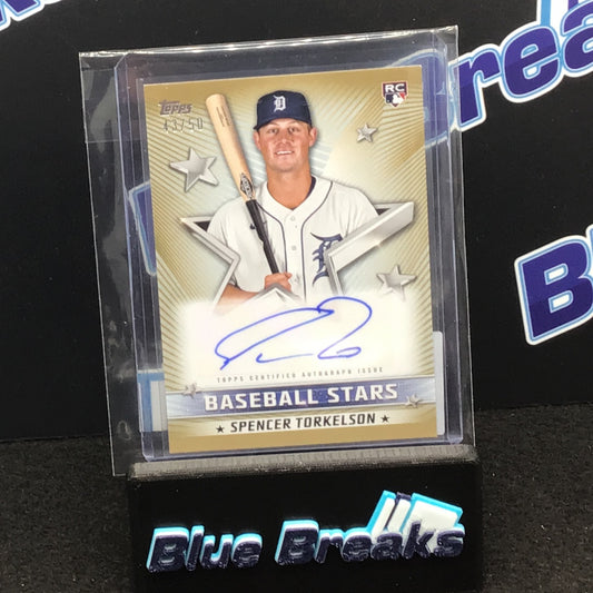 2022 Topps Update Gold Spencer Torkelson auto 43/50 RC #BSA-ST Tigers