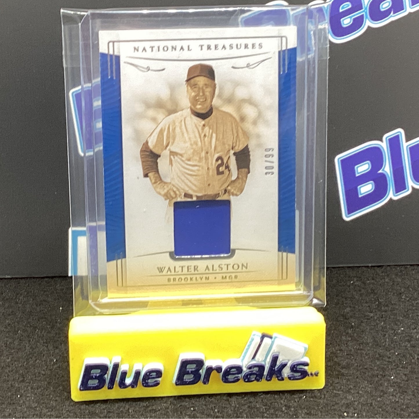 2019 Panini National Treasures Walter Alston relic 30/99