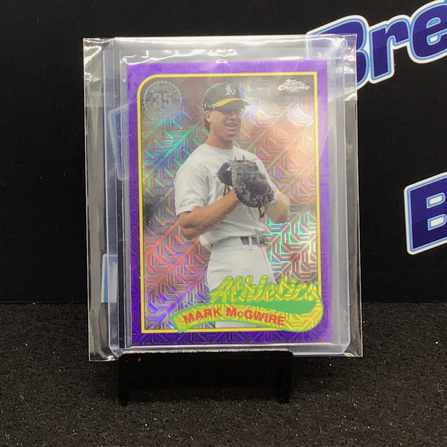 2023 Topps Chrome Series 1 Purple Mojo Mark McGwire 33/75 #T89C-99 Athletics