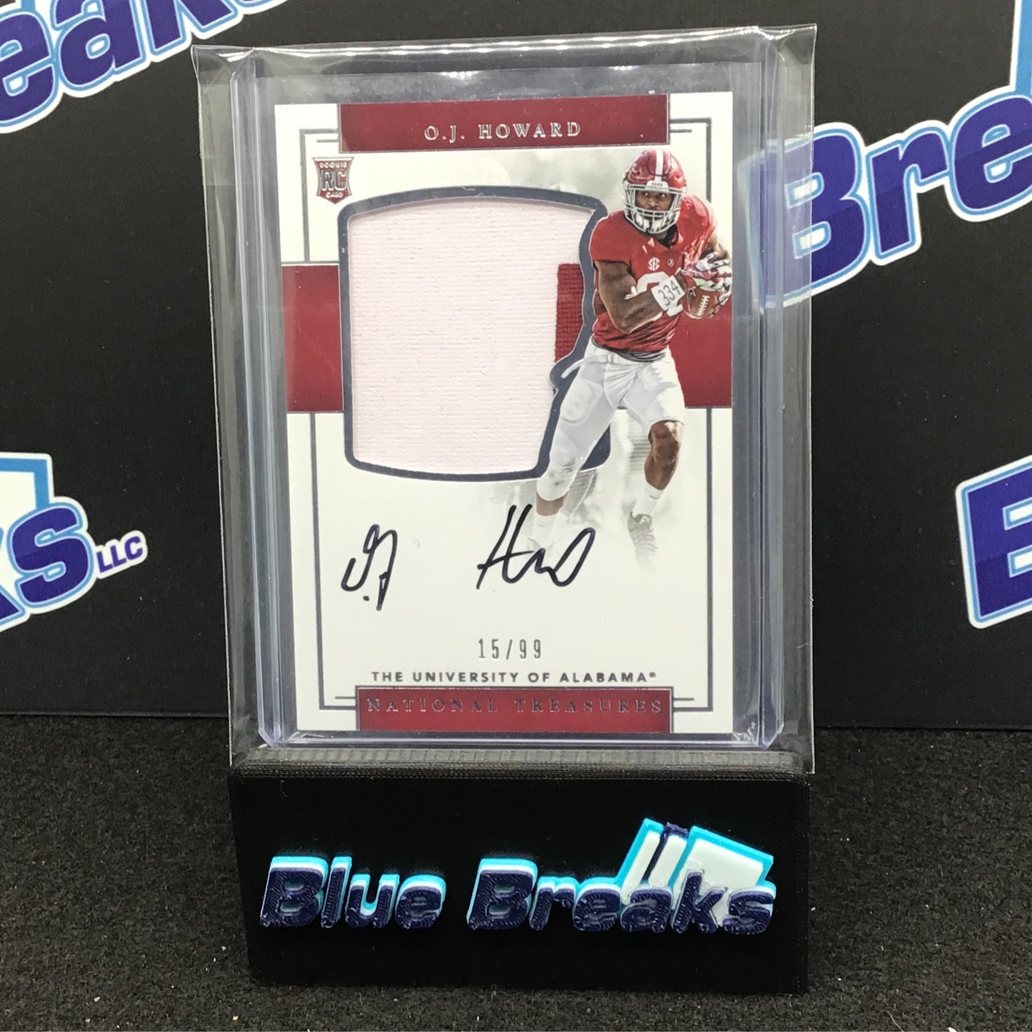 2017 Panini - National Treasures OJ Howard - 15/99 - Crimson Tide Alabama