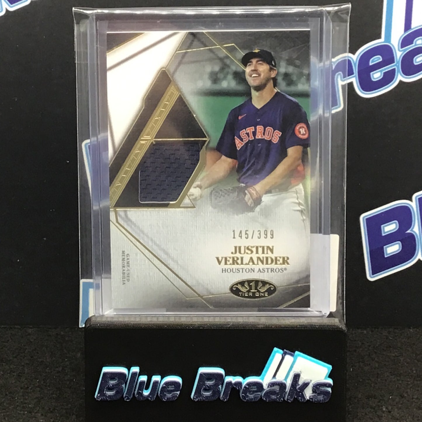 2022 Topps Tier One Justin Verlander relic 145/399 #T1R1-JVE Astros