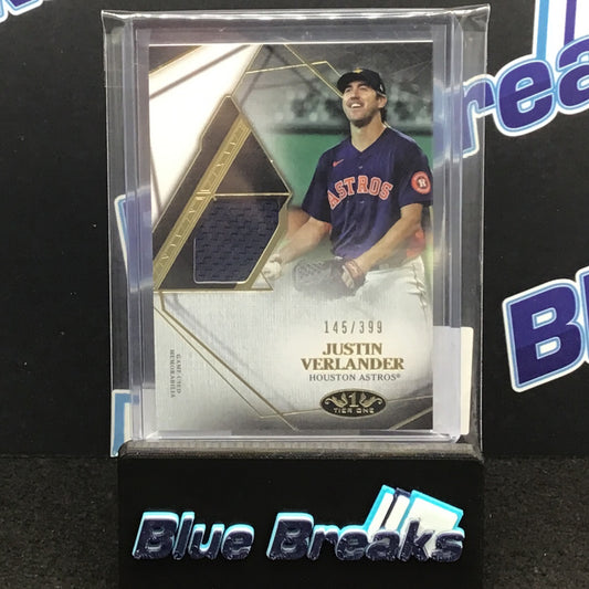 2022 Topps Tier One Justin Verlander relic 145/399 #T1R1-JVE Astros