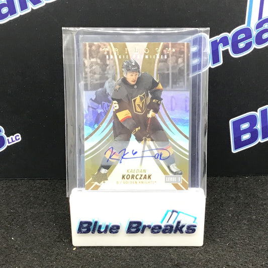 2023 Upper Deck - Trilogy - Kaedan Korczak - Auto - Las Vegas Golden Knights - 317/449