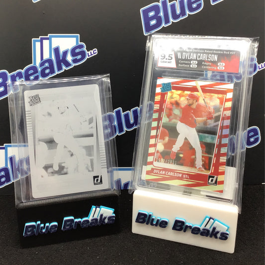 2021 Panini Donruss Rated Rookie Red Dylan Carlson 1512/2021 #37 HGA 9.5 & Printing Plate 1/1 Cardinals