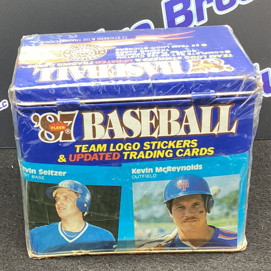 1987 Fleer Baseball Team Logo Stickers & Updated Trading Cards