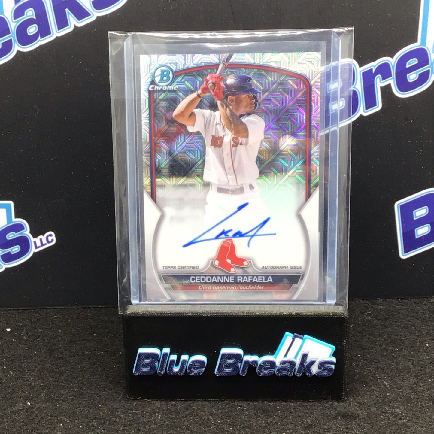 2023 Bowman Chrome mojo Ceddanne Rafaela auto #BCMA-CR Red Sox