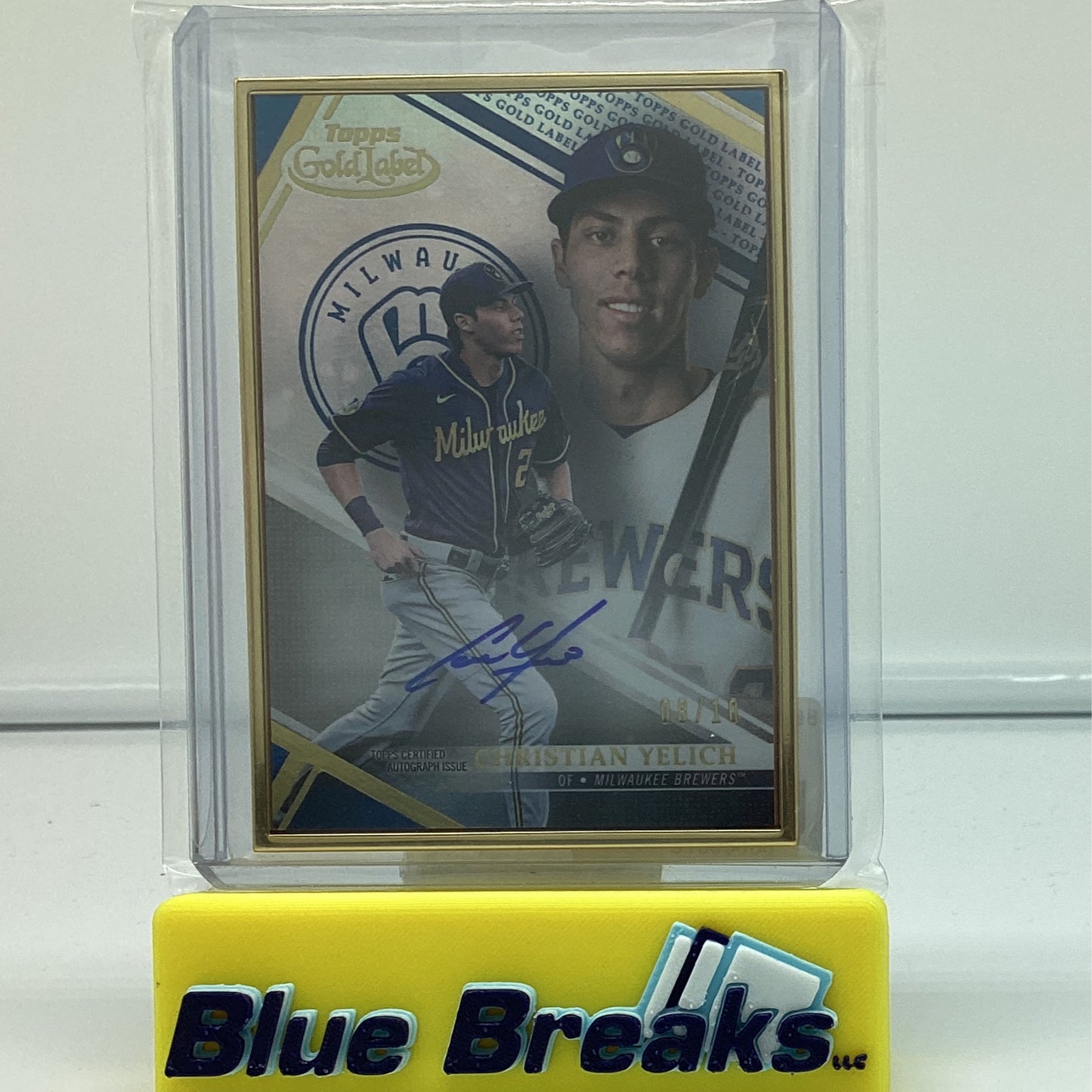 2021 Topps Gold Label - Christian Yelich 08/10