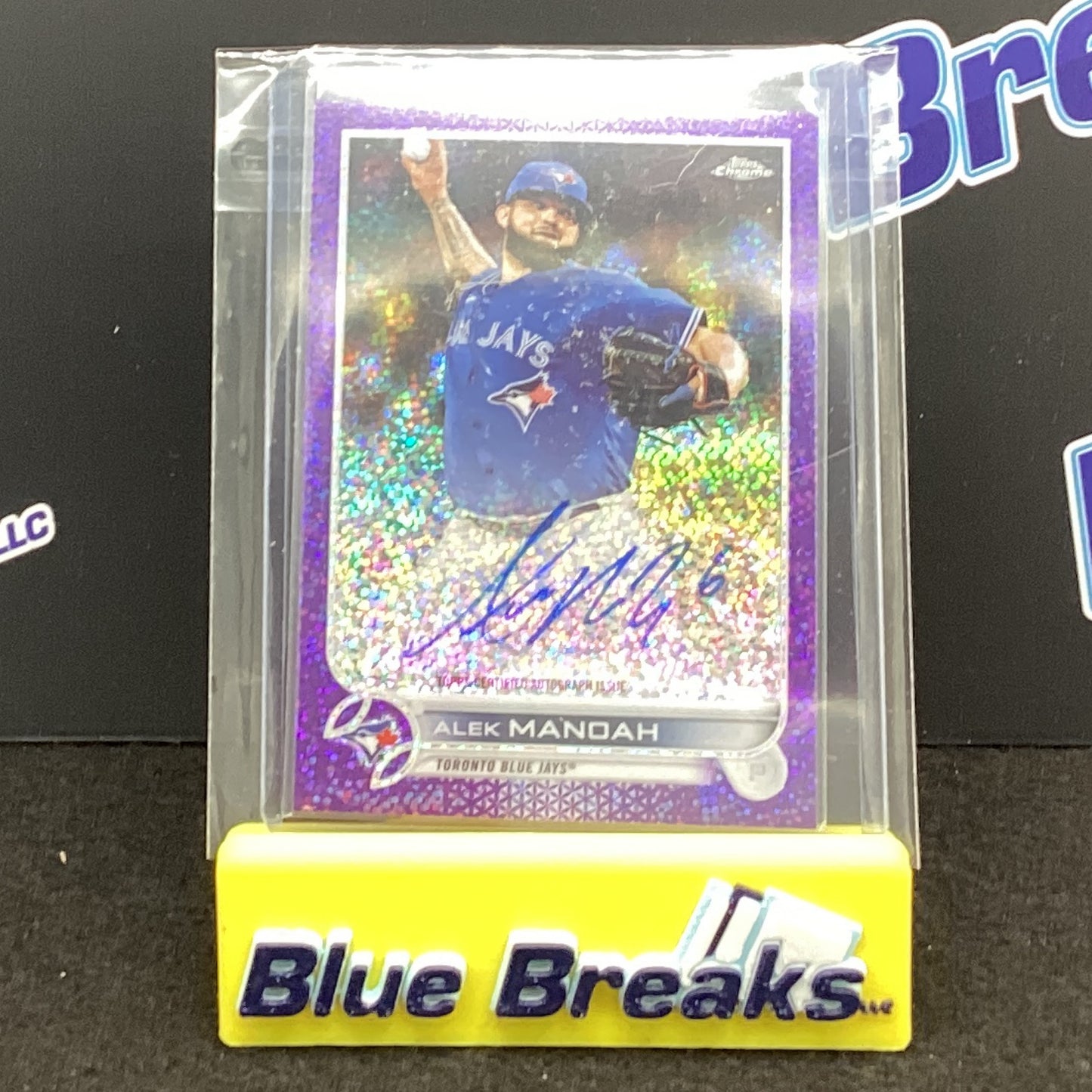 2022 Topps Chrome - Alek Manoah - Purple - Toronto Blue Jays - 204/299