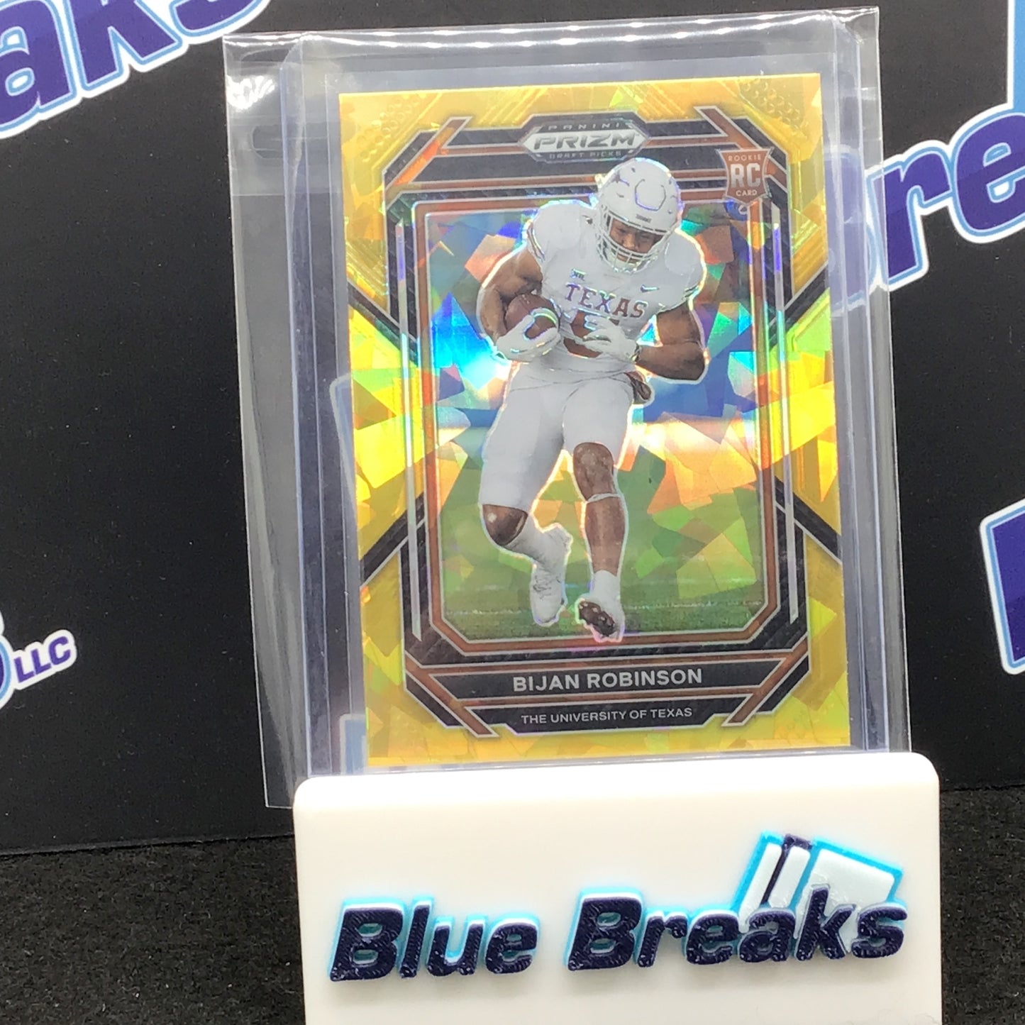 2023 Panini - Prizm Draft Picks - Bijan Robinson - Texas Longhorns - Gold Cracked Ice