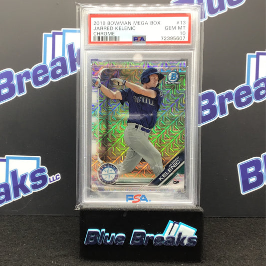 2019 Bowman Mega Box - Jarred Kelenic - Chrome - #13 - PSA 10 - Seattle Mariners