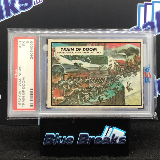 1962 Civil War News - Train of Doom - #53 - PSA 5